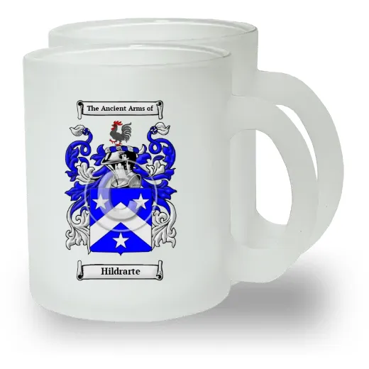 Hildrarte Pair of Frosted Glass Mugs