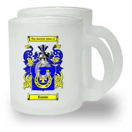 Kamin Pair of Frosted Glass Mugs