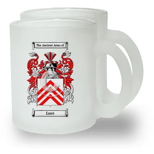 Luce Pair of Frosted Glass Mugs