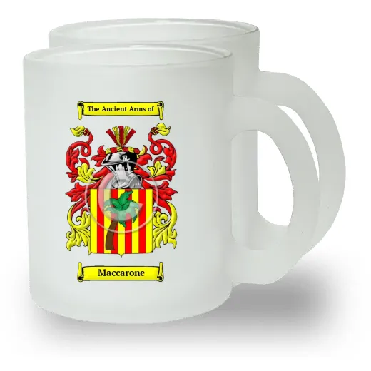 Maccarone Pair of Frosted Glass Mugs
