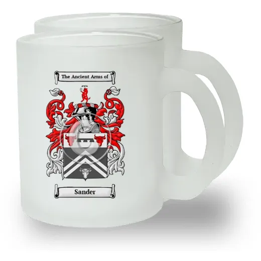 Sander Pair of Frosted Glass Mugs