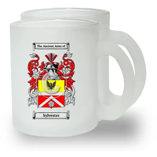 Sylvester Pair of Frosted Glass Mugs