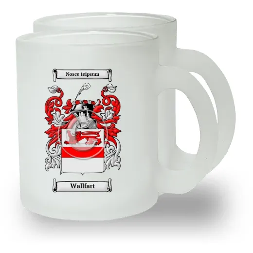 Wallfart Pair of Frosted Glass Mugs