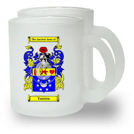 Yorsten Pair of Frosted Glass Mugs