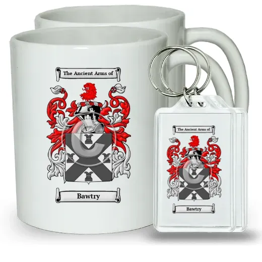 Bawtry Pair of Coffee Mugs and Pair of Keychains