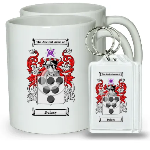 Delacy Pair of Coffee Mugs and Pair of Keychains