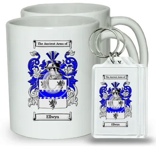 Ellwyn Pair of Coffee Mugs and Pair of Keychains