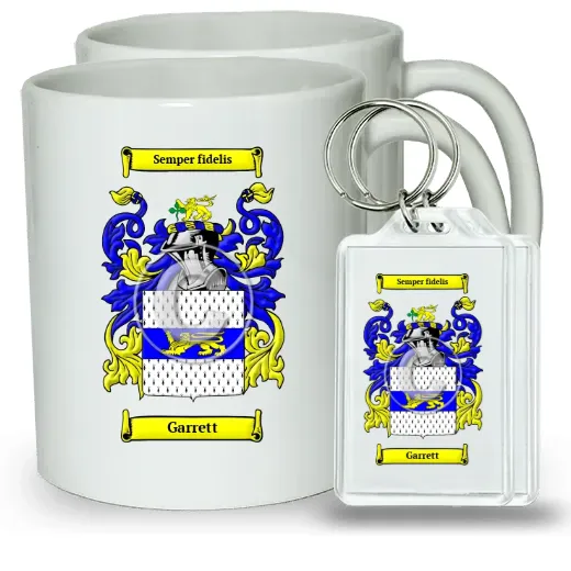 Garrett Pair of Coffee Mugs and Pair of Keychains
