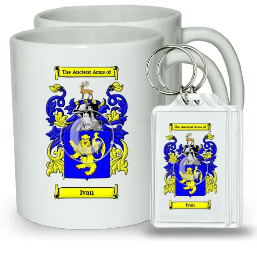 Ivan Pair of Coffee Mugs and Pair of Keychains