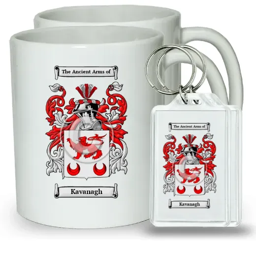 Kavanagh Pair of Coffee Mugs and Pair of Keychains