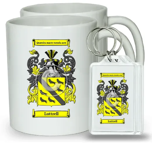 Luttrell Pair of Coffee Mugs and Pair of Keychains