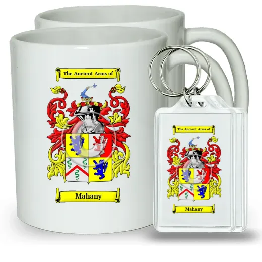 Mahany Pair of Coffee Mugs and Pair of Keychains