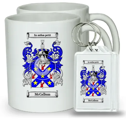 McCallum Pair of Coffee Mugs and Pair of Keychains