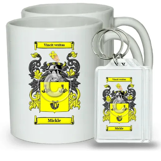 Mickle Pair of Coffee Mugs and Pair of Keychains