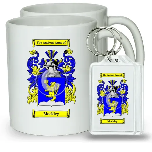 Mockley Pair of Coffee Mugs and Pair of Keychains