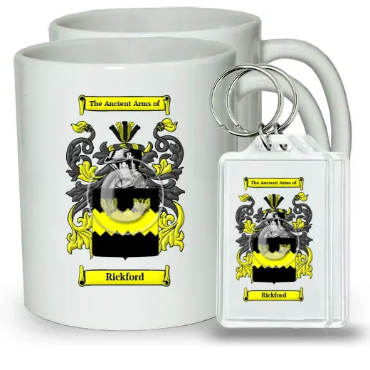 Rickford Pair of Coffee Mugs and Pair of Keychains