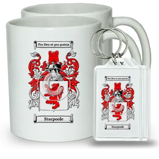 Stacpoole Pair of Coffee Mugs and Pair of Keychains