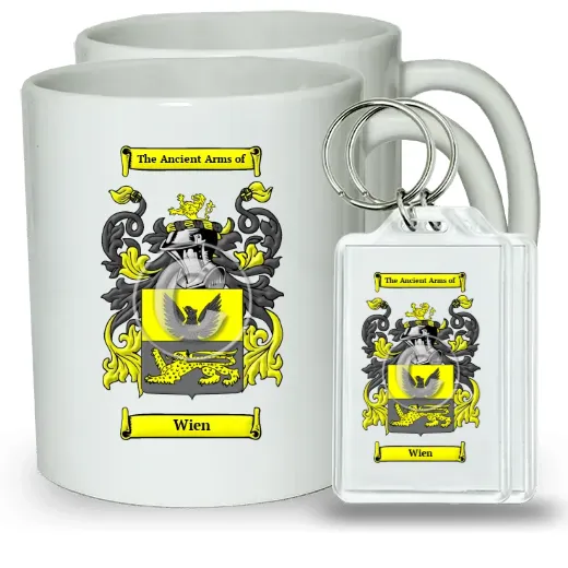 Wien Pair of Coffee Mugs and Pair of Keychains